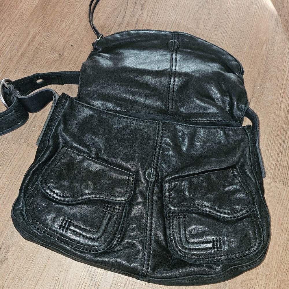 Lucky Brand Leather Black Over-the-Shoulder Bag